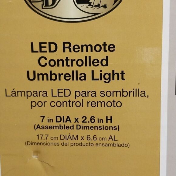 Hampton Bay LED remote Controlled Umɓrella Light..NEW - Picture 6 of 9